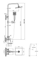 Душевая стойка Agger Brilliant A0394444 черный