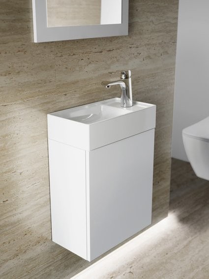 Тумба с раковиной Ravak Veda SD 40 L/R глянцевая белая