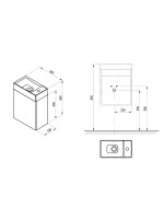 Тумба с раковиной Ravak Veda SD 40 L/R глянцевая белая