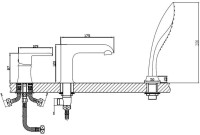 Смеситель на борт ванны Haiba HB805-7 HB80805-7