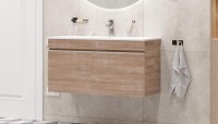 Тумба с раковиной Velvex Pulsus 100 дуб сонома