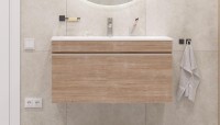 Тумба с раковиной Velvex Pulsus 100 дуб сонома