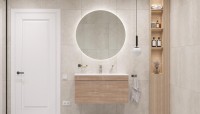 Тумба с раковиной Velvex Pulsus 100 дуб сонома