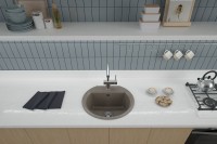 Мойка кухонная Domaci Римини DGD 51-435 бежевая Мойка кухонная Domaci Римини DGD 51-435 бежевая