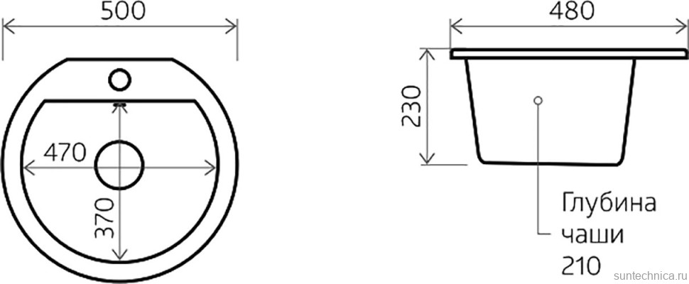 Мойка кухонная Domaci Римини DGD 51-435 бежевая