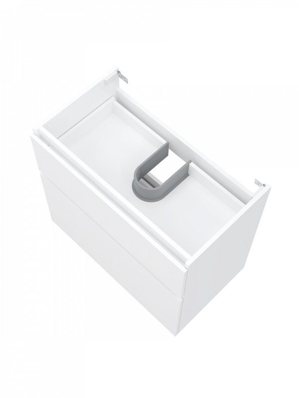 Тумба с раковиной Teymi Laina 80 напольная, матовая белая