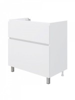 Тумба с раковиной Teymi Laina 80 напольная, матовая белая