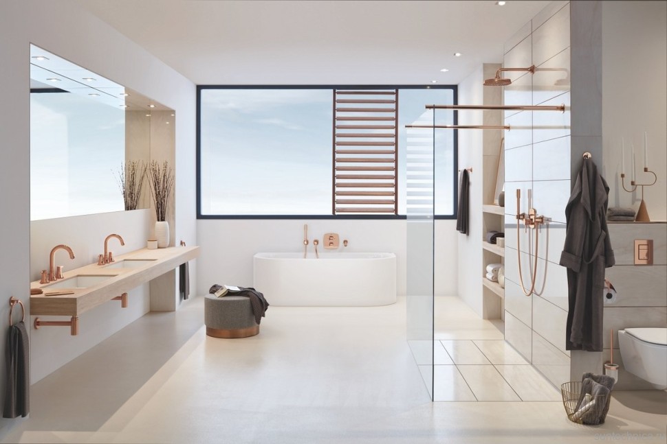 Кронштейн для верхнего душа Grohe Grandera 27986DA0 теплый закат