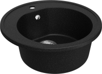 Мойка кухонная Domaci Болонья М-03-002 черная Мойка кухонная Domaci Болонья М-03-002 черная