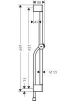 Душевая штанга Hansgrohe Unica 24400000 65 см