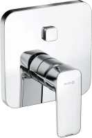 Встраиваемый смеситель для душа и ванны Kludi Pure&Style 406590575 хром, с внутренней частью 88011