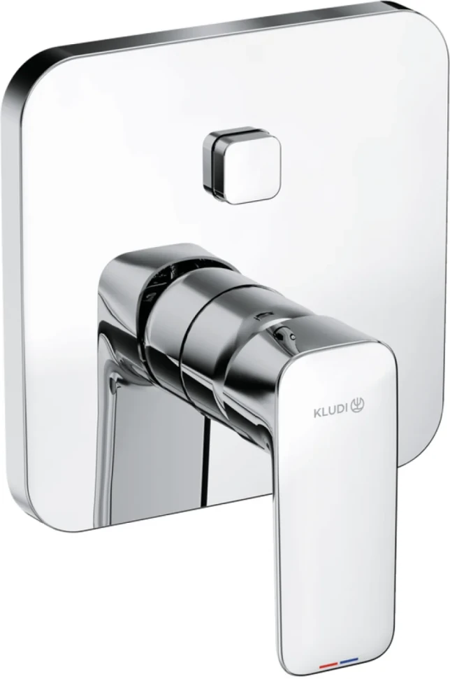 Встраиваемый смеситель для душа и ванны Kludi Pure&Style 406590575 хром, с внутренней частью 88011