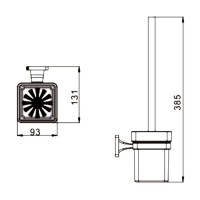 Ершик Rose RG1500H черный