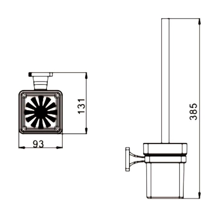 Ершик Rose RG1500H черный