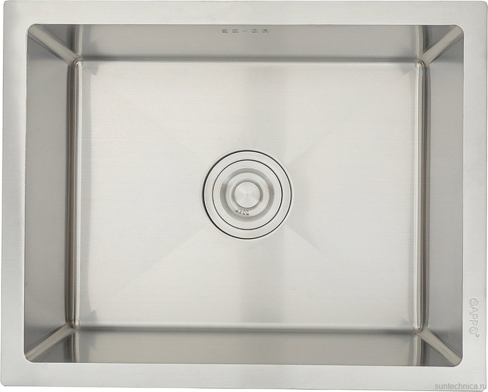 Мойка кухонная Gappo GS5040 с коландером, сатин