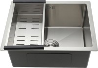 Мойка кухонная Gappo GS5040 с коландером, сатин