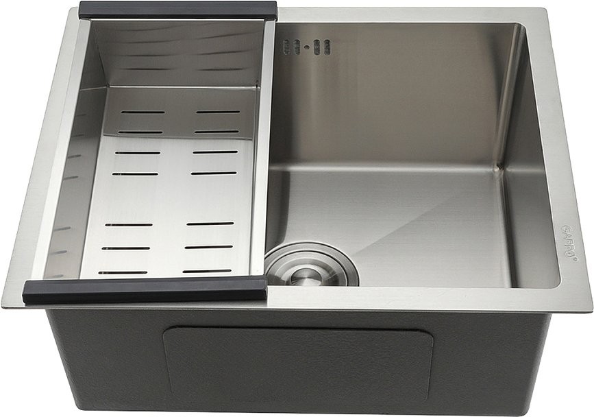 Мойка кухонная Gappo GS5040 с коландером, сатин