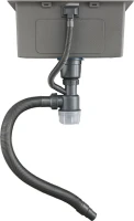 Мойка кухонная Gappo GS5040 с коландером, сатин