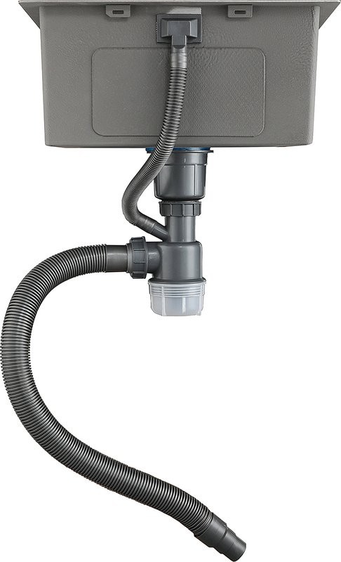 Мойка кухонная Gappo GS5040 с коландером, сатин