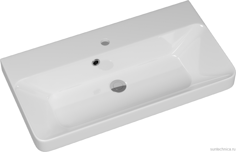 Тумба с раковиной Dreja Luxury 70 подвесная, серый базальт