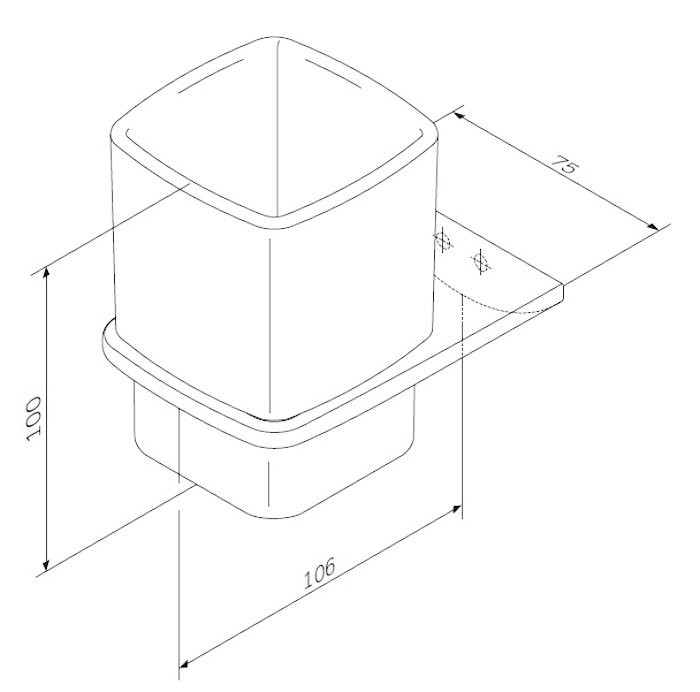 Набор Стакан AM.PM Inspire V2.0 A50A34300 + Мыльница A50A34200