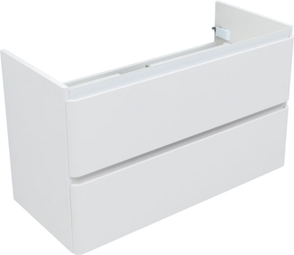 Тумба под раковину без столешницы Aquanet Эмбер 105 белая матовая