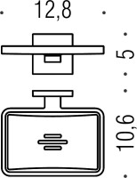 Набор Стакан Colombo Design BasicQ B3702.CR-VAN + Мыльница B3781.CR