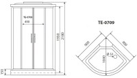 Душевая кабина Timo Eco TE-0709