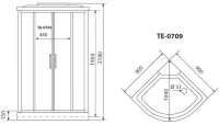 Душевая кабина Timo Eco TE-0709