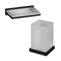 Набор Стакан Colombo Design Look B1641.NM + Мыльница B1601.NM Набор Стакан Colombo Design Look B1641.NM + Мыльница B1601.NM