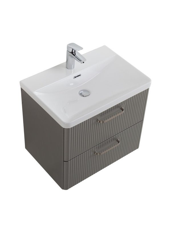 Мебель для ванной комнаты BelBagno Due 50 ручки матовый атласный никель, сатин