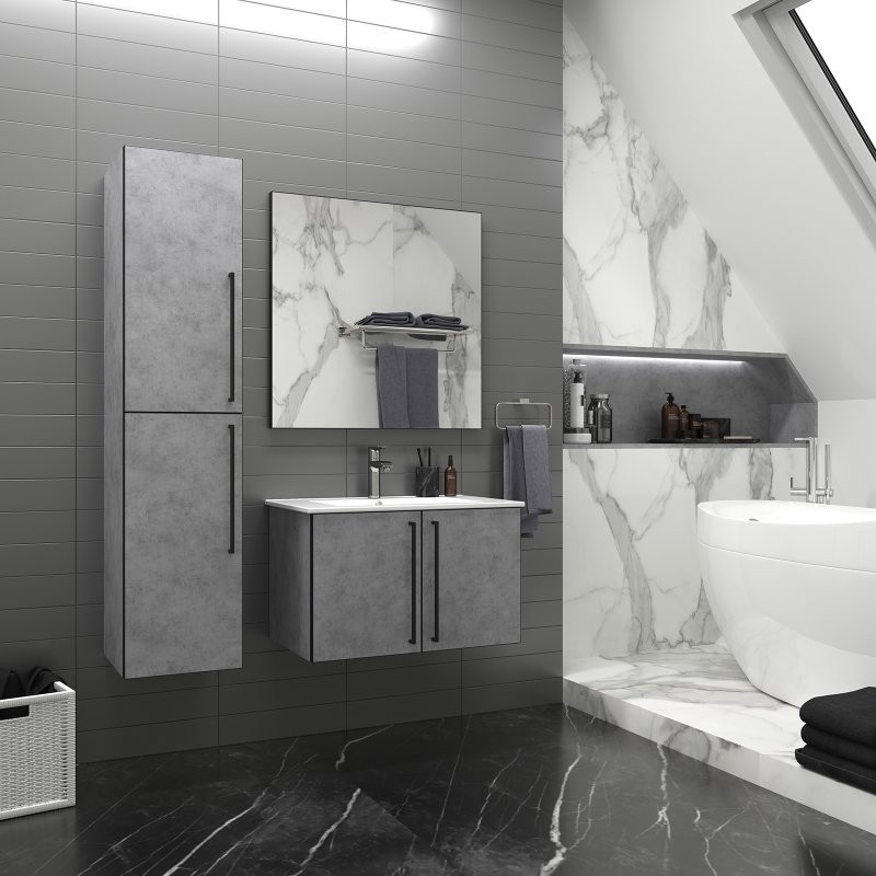 Зеркало Brevita Mars 100 черное матовое