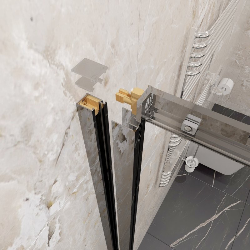 Душевой уголок Triton 100x100 см, без поддона, профиль хром, стекло прозрачное