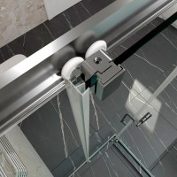 Душевой уголок Triton 100x100 см, без поддона, профиль хром, стекло прозрачное