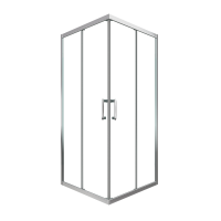 Душевой уголок Triton 100x100 см, без поддона, профиль хром, стекло прозрачное
