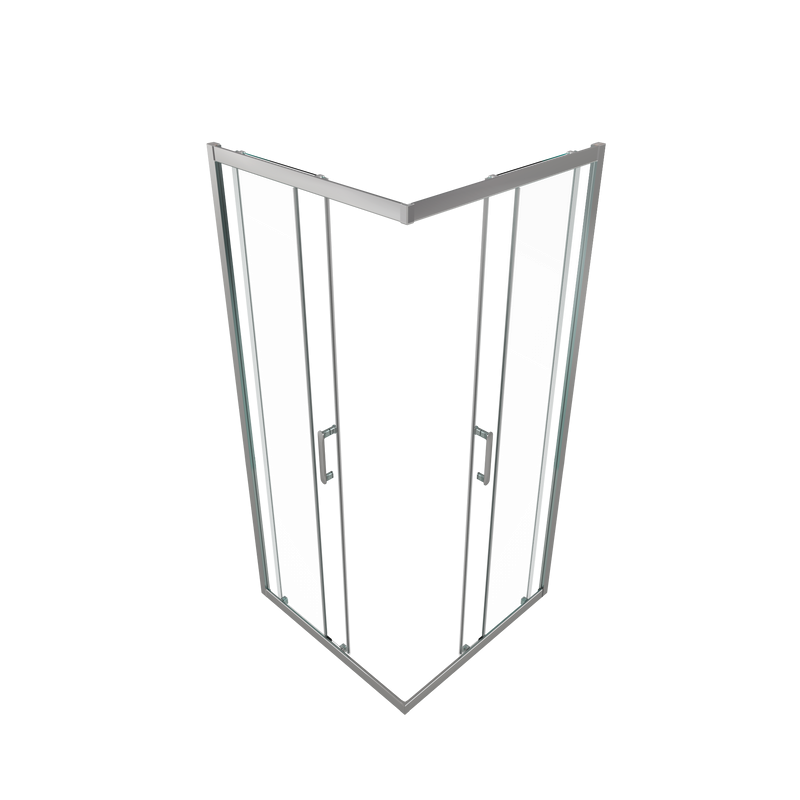 Душевой уголок Triton 100x100 см, без поддона, профиль хром, стекло прозрачное