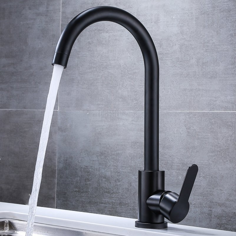 Смеситель для кухни Fashun A54001-7 черный