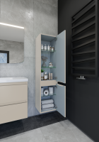 Шкаф-пенал для ванной Caprigo Forte 35 R беж лайт Шкаф-пенал для ванной Caprigo Forte 35 R беж лайт