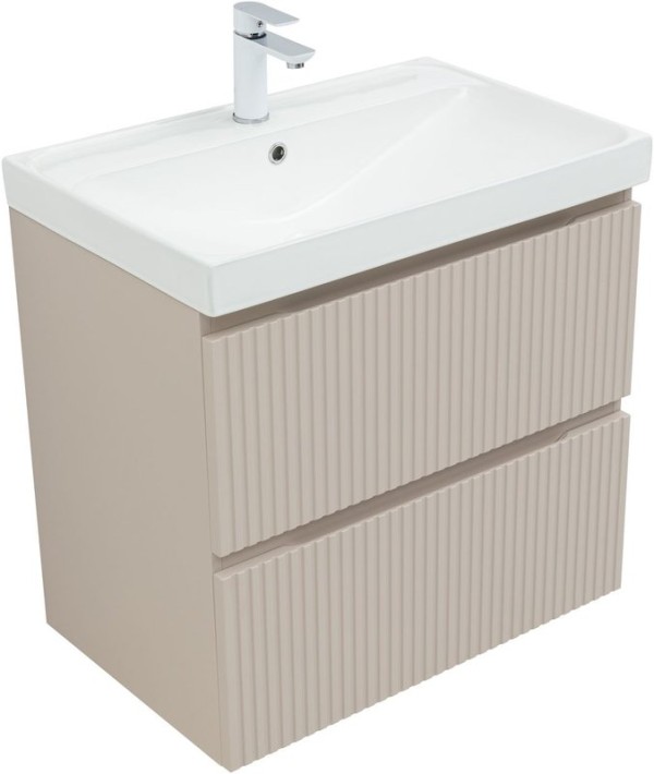 Тумба под раковину без столешницы Aquanet Джейн (Flat) 70 бежевая