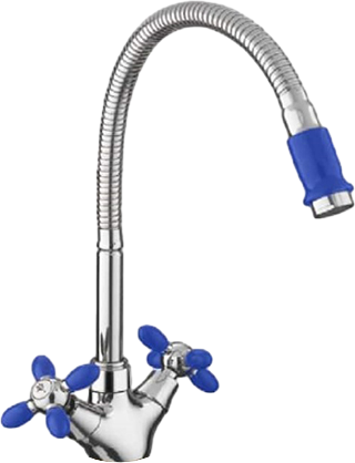 Смеситель для кухни Fashun A43127-11 хром, синий