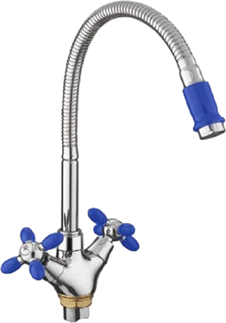 Смеситель для кухни Fashun A43127-11 хром, синий