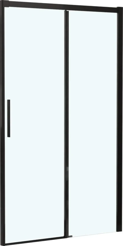 Душевой уголок RGW Leipzig LE-12B+80 см (107-111)x80x195 профиль черный матовый, стекло прозрачное