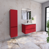 Мебель для ванной комнаты Caprigo Forte 90 подвесная, красная
