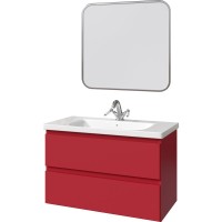 Мебель для ванной комнаты Caprigo Forte 90 подвесная, красная