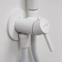 Гигиенический душ Wasserkraft A70538 со смесителем, С ВНУТРЕННЕЙ ЧАСТЬЮ, белый