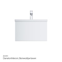 Тумба под раковину без столешницы AM.PM Gem 75 белый глянец, с 1 ящиком