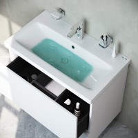 Тумба под раковину без столешницы AM.PM Gem 75 белый глянец, с 1 ящиком