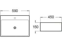 Накладная раковина SantiLine SL-1002 Накладная раковина SantiLine SL-1002