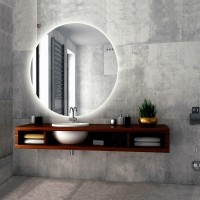 Зеркало в ванную с подсветкой Teymi, круглое, Oreol D80 LED сенсор T20242S