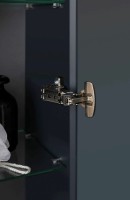Шкаф пенал для ванной Allen Brau Infinity 35 R подвесной, антрацит матовый